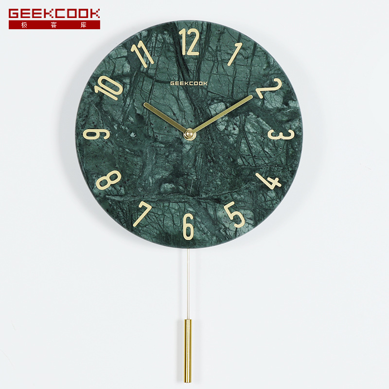 Nordic marble wall clock: dream Dali modern simple home accessories mute clock a generation of wholesale