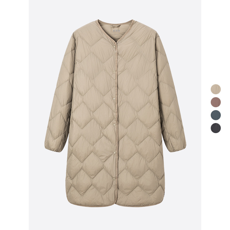 Lightweight Down Jacket Women's Mid-Long 2024 Autumn New Style Mid-Year Clothes for Mothers Portable Light Down Jacket Lightweight Down Jacket Women's Mid-Long 2024 Autumn New Style Mid-Year Clothes for Mothers Portable Light Down Jacket