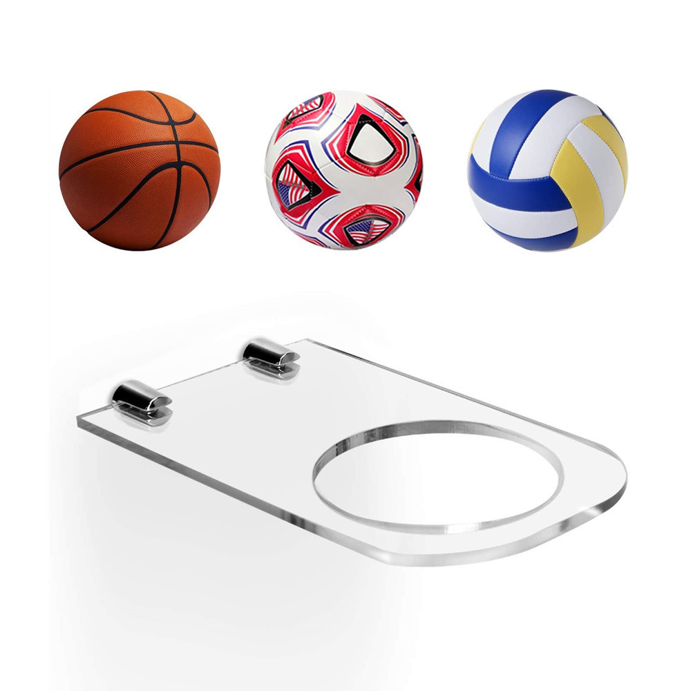 家居墙壁篮球收纳支架 墙壁球类陈列架 球馆墙上足球支架