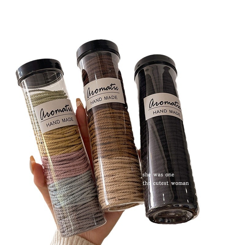 cordón de correa de goma sin costura, cordón de cabello de alta elasticidad, anillo de cabello duradero, cabello alto, cola de caballo fija, cuerda de cabello de bola