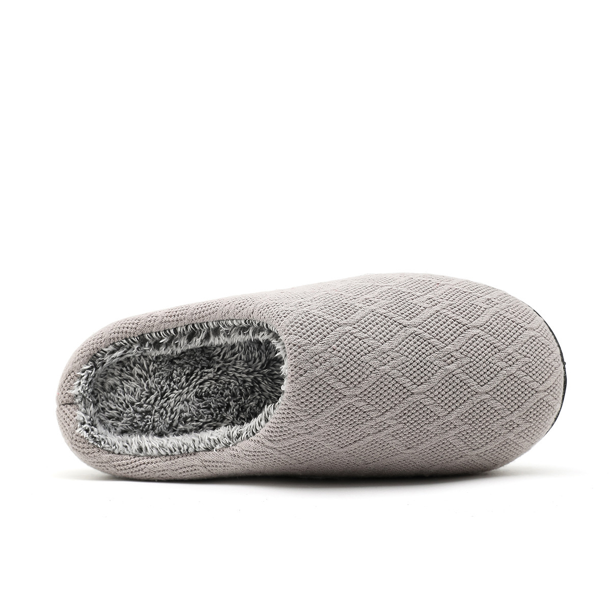 New woolly slippers with warm couples cotton slippers non-slip plus wool thickening cotton drag soft bottom in autumn and winter_voghion.com