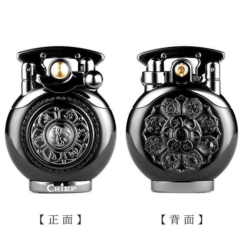 CHIEF Chief Lighter Kerosene Swing Arm Retro Personality Rotating Creative Six Word Mantra Men Stress Relief