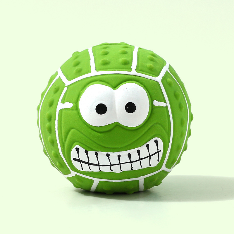 Nueva sonrisa bola de látex juguete sonoro de dientes limpiadores de dientes bola de látex para perros juguetes para perros artículos para mascotas