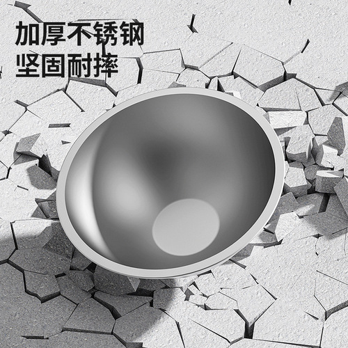 Stainless steel pet bowl high stand neck guard cat bowl dog bowl anti-knock over large capacity cat feeding bowl pet supplies