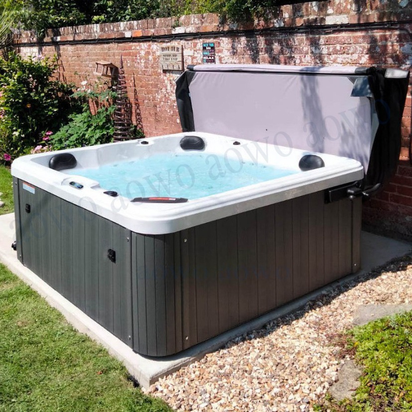 Jacuzzi Bañera Spa Jacuzzi 5 personas al aire libre gran piscina masaje inteligente bañera termostática
