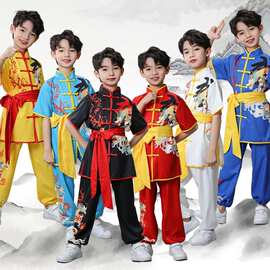 儿童武术服装练功武馆中国演出服功夫训练少儿女童太极男女表演