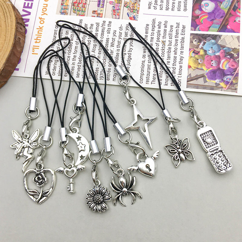 2g Weight Pendant Jewelry Making Type 15 * 21mm Jewelry Making Size DIY Jewelry Accessories Classification Mixed 11 Quantity Zinc alloy Material Moon, Flower, Butterfly Pattern Plating Design Retro Style Retro Moon Flower Butterfly Zinc Alloy Plating Jewelry Accessories 8