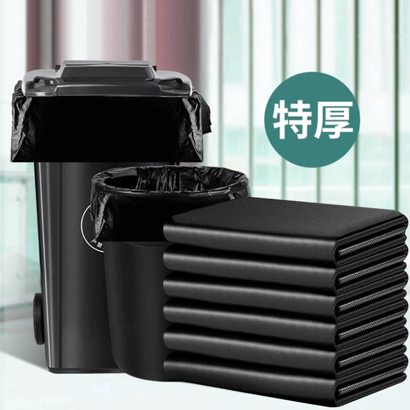 Новый материал большой черный толстый мешок для мусора