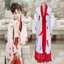 经典古装87版红楼梦林黛玉进贾府同款汉服演出服剧组影楼写真套装