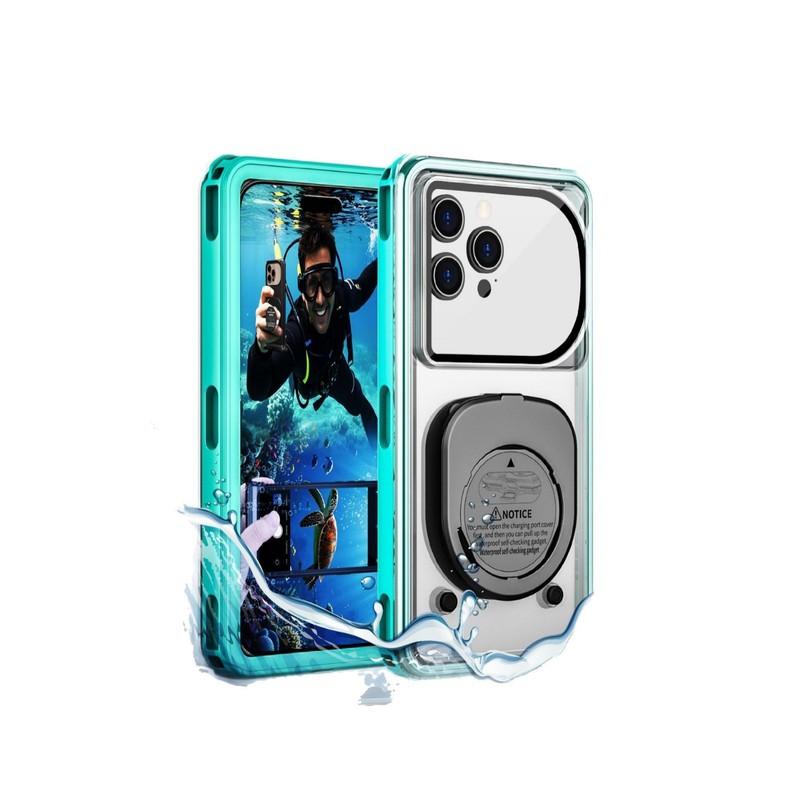 Apple Samsung Huawei 用の自己検査防水携帯電話ケース 6.9inch 以内の画面ダイビング携帯電話バッグ ケース|undefined