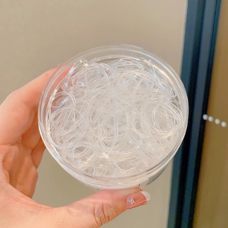 Anillo de cabello desechable correa de goma niñas no lastimar cabello pequeño viento fragante duradero delgado engrosar la cuerda de cabello anillo de cabello bolsa de adornamiento para el cabello