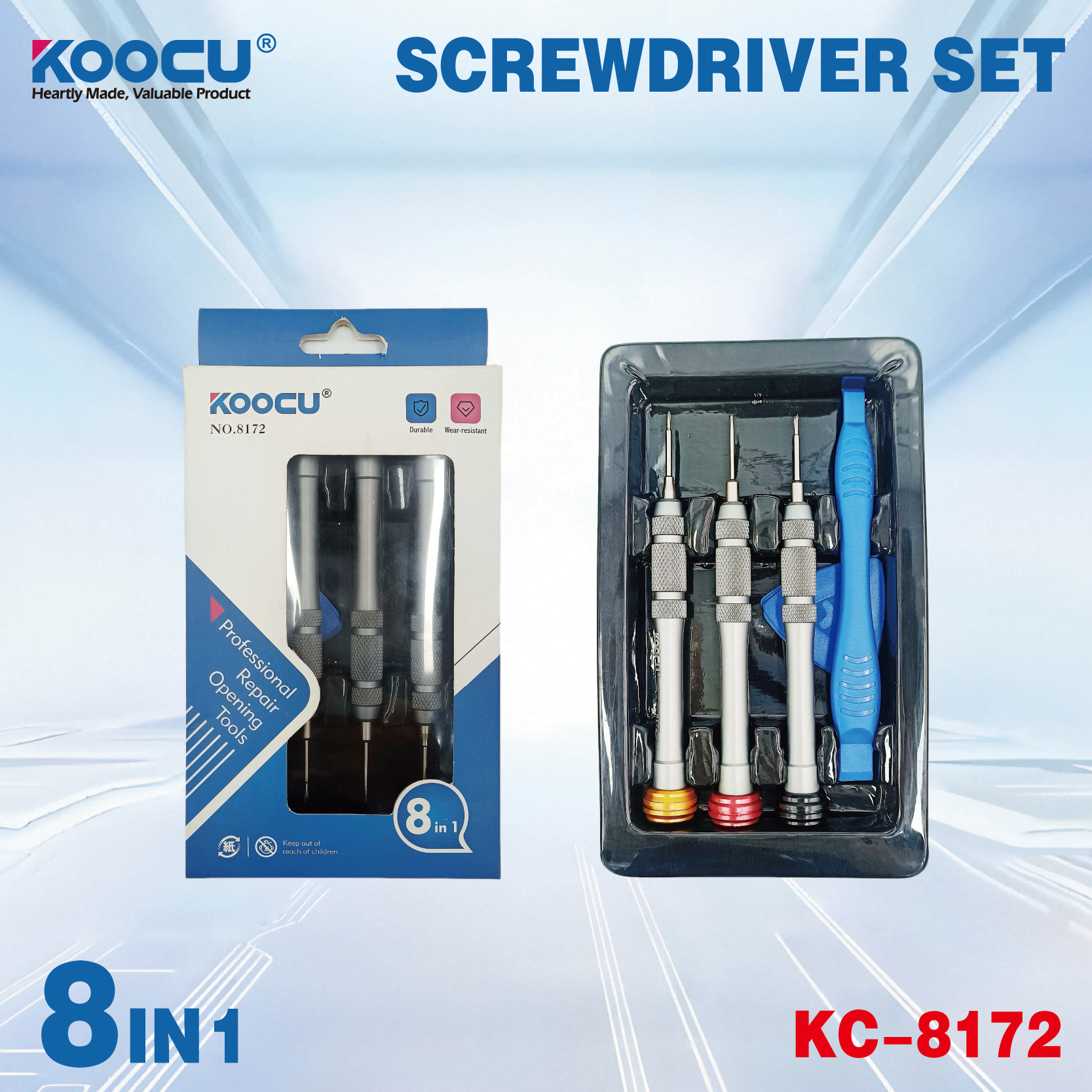8 In1 Mobile Phone Disassembly Repair Tool Screwdriver Set iPhone Screwdriver Cross Screwdriver