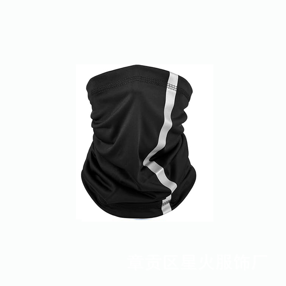 Cycling Face Mask Neck Warmer With Reflective Strips Breathable_voghion.com
