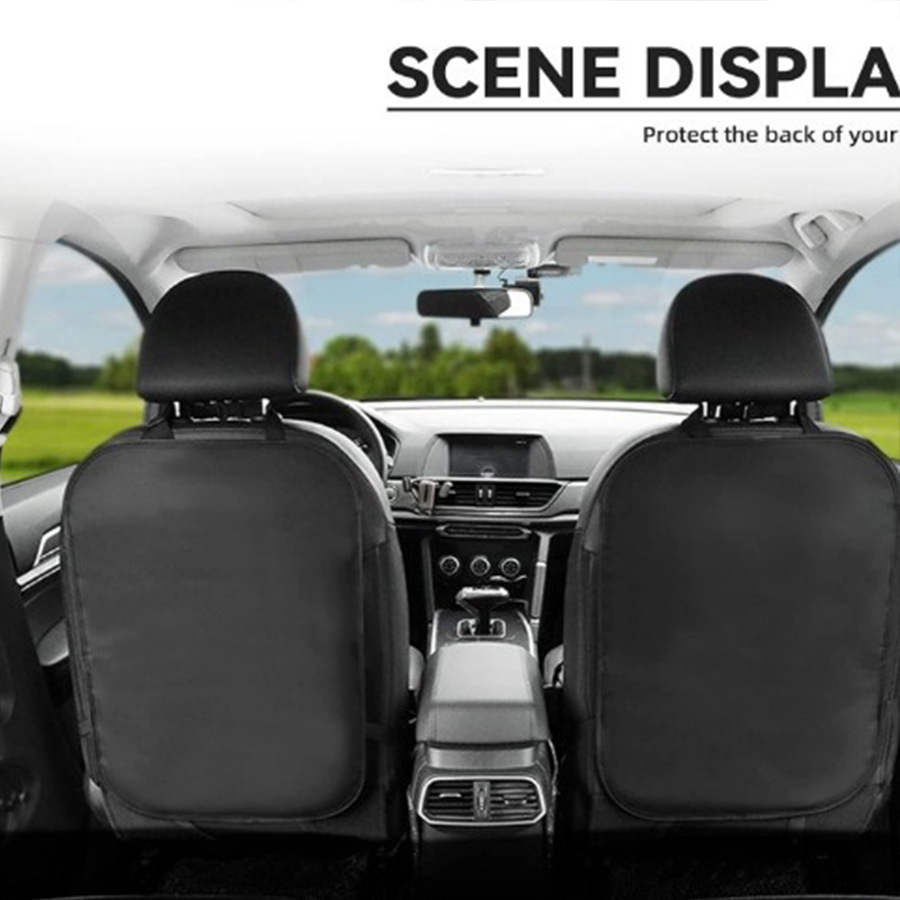 Car seat back protection cover transparent anti-dirty cushion 420D waterproof Oxford cloth child anti-kick pad cross-border