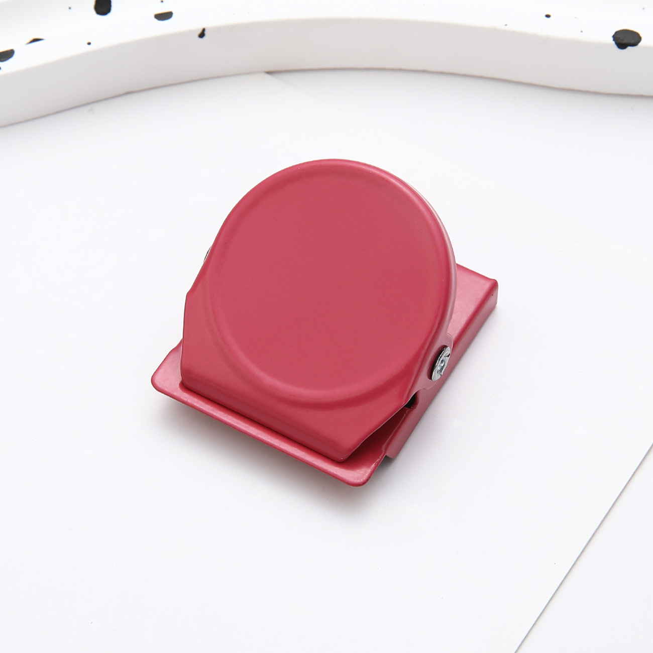 Clip de imán de metal de color creativo caramelo color carpeta de notas multifuncional carpeta de mensajes de refrigerador al por mayor