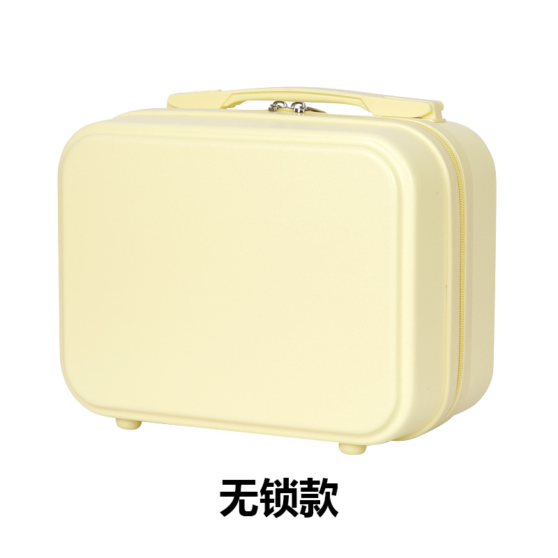 Maleta Linda bolsa de cosméticos de 14 pulgadas caja pequeña cremallera Mini caja de almacenamiento de corta distancia caja de regalo con bolsa de regalo de mano