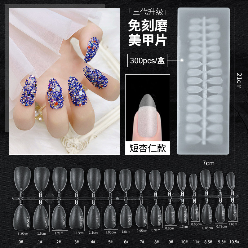 2024 nuevo ultrafino mano-desgaste de uñas especial pieza talla-desgaste libre sin costuras de doble cara pieza de uñas esmerilado al por mayor