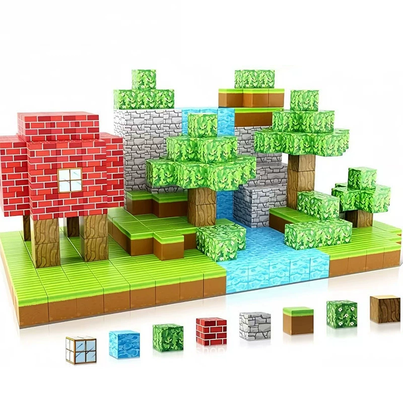 Магнитный конструктор, замок, набор, игрушка, Amazon