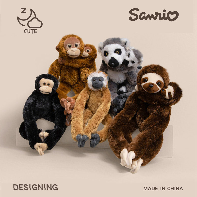 Hanging Series Plush Toys Sloth Orangutan Doll Orangutan Pillow Sleeping Doll Children's Birthday Gift Hanging Series Plush Toys Sloth Orangutan Doll Orangutan Pillow Sleeping Doll Children's Birthday Gift