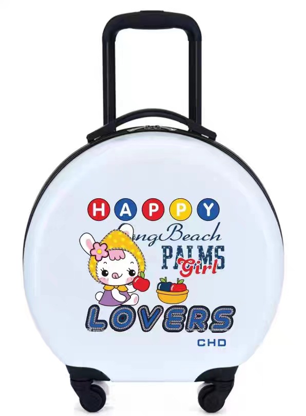 Logotipo impreso de los niños trolley gran capacidad universal rueda equipaje maleta ocio al aire libre fábrica por mayor