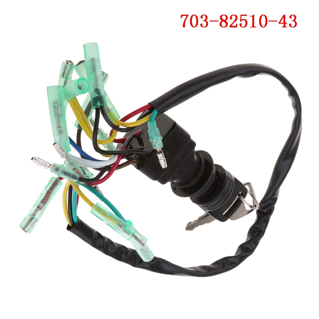 703-82510 ключ переключателя зажигания в сборе 703-82510-43 блок управления подвесным двигателем для Yamaha
