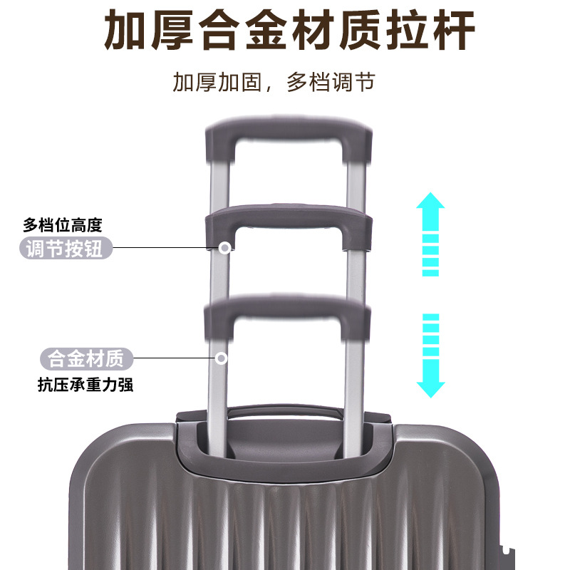 Multifuncional explosión de fuego maleta silenciosa rueda universal de 22 pulgadas caja de cifrado caja de palanca de tracción fuerte