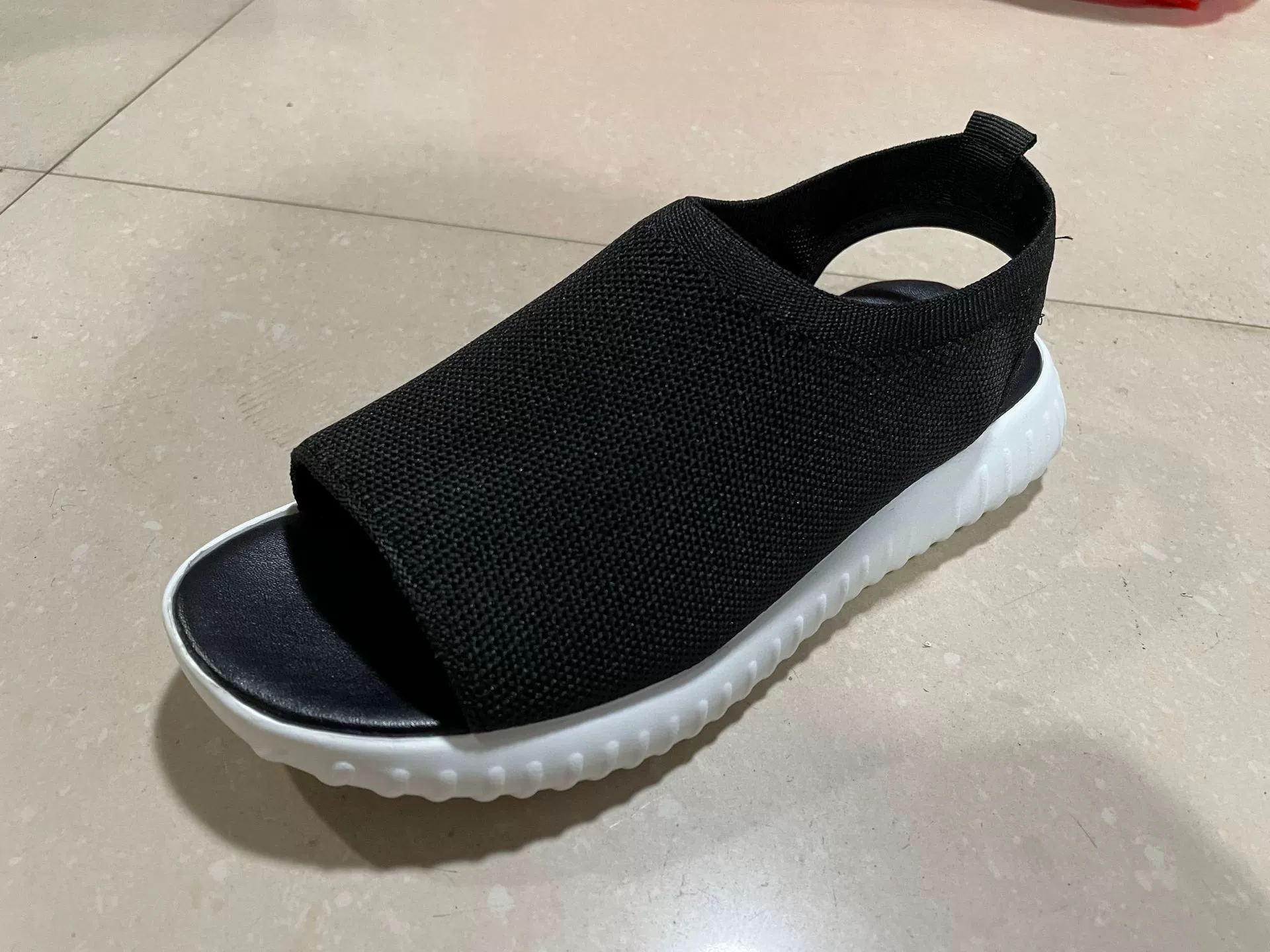 Summer knitted sandals platform, shoes, 2022, plus size