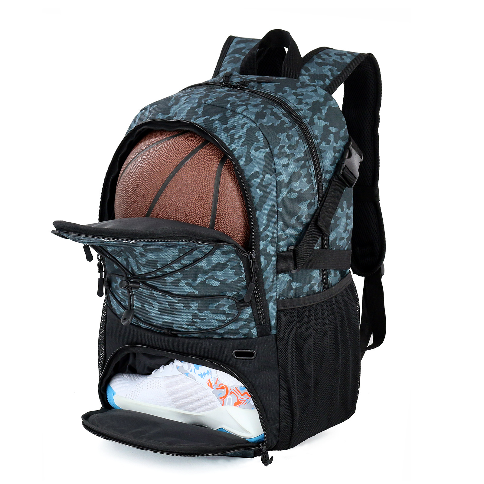 Bolsa de baloncesto transfronteriza Wolt, mochila de fútbol, mochila deportiva para hombres, mujeres y niños, bolsa de entrenamiento que puede contener una pelota de baloncesto de tamaño 7.
