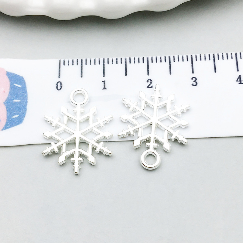 新しい明るい銀クリスマス雪だるま雪花シリーズペンダントdiyブレスレットネックレスアクセサリー|undefined