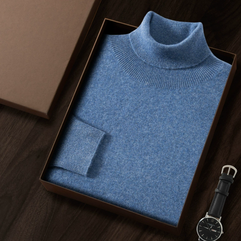 Knitted woolen cashmere demi-season sweater