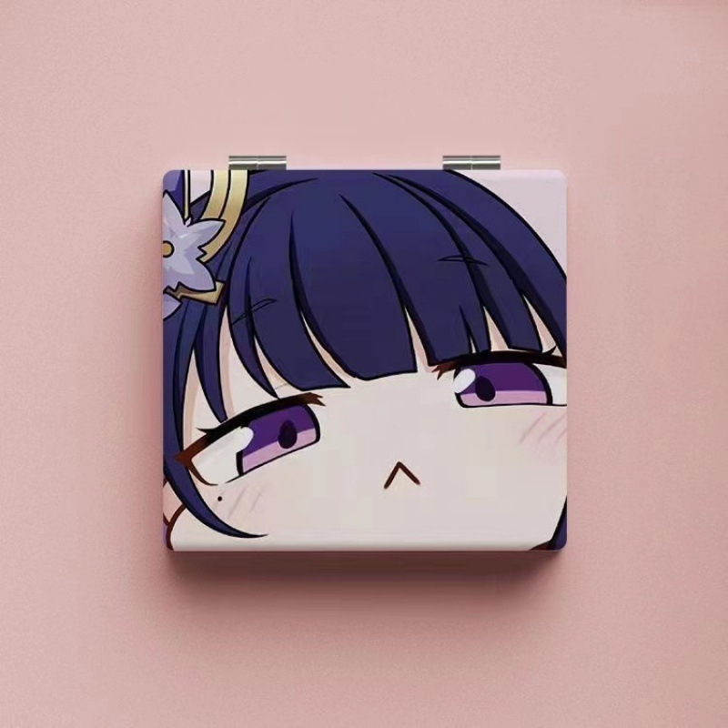 Lindo espejo pequeño Sanrio Kulomi espejo de maquillaje portátil de alto valor espejo de maquillaje portátil dormitorio de estudiantes espejo de maquillaje plegable