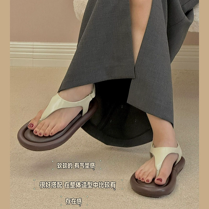 Версия из воловьей кожи ~ женские римские сандалии из натуральной кожи на мягкой подошве в сказочном стиле, сандалии на толстой подошве, шлепанцы, тапочки, туфли-хлебцы