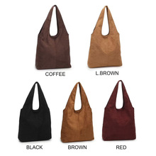 复古麂皮绒一体式单肩包2025新款女士手提包休闲大容量购物袋