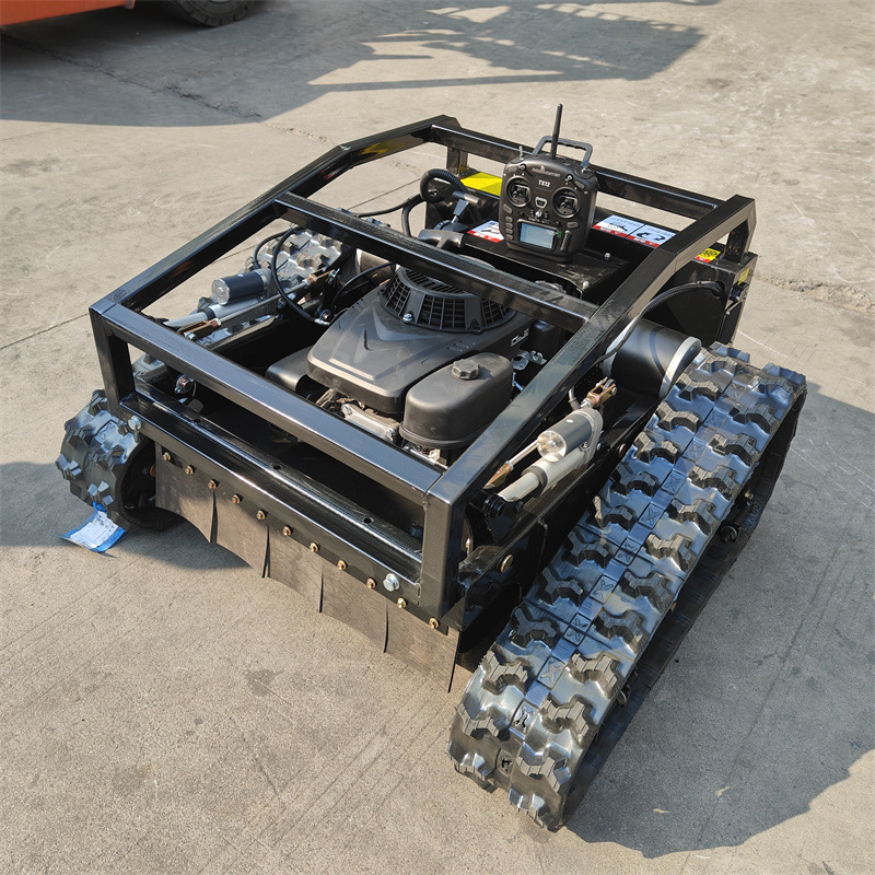 现货出口欧美履带遥控智能割草机 7.5/16/22马力多功能推雪割草机