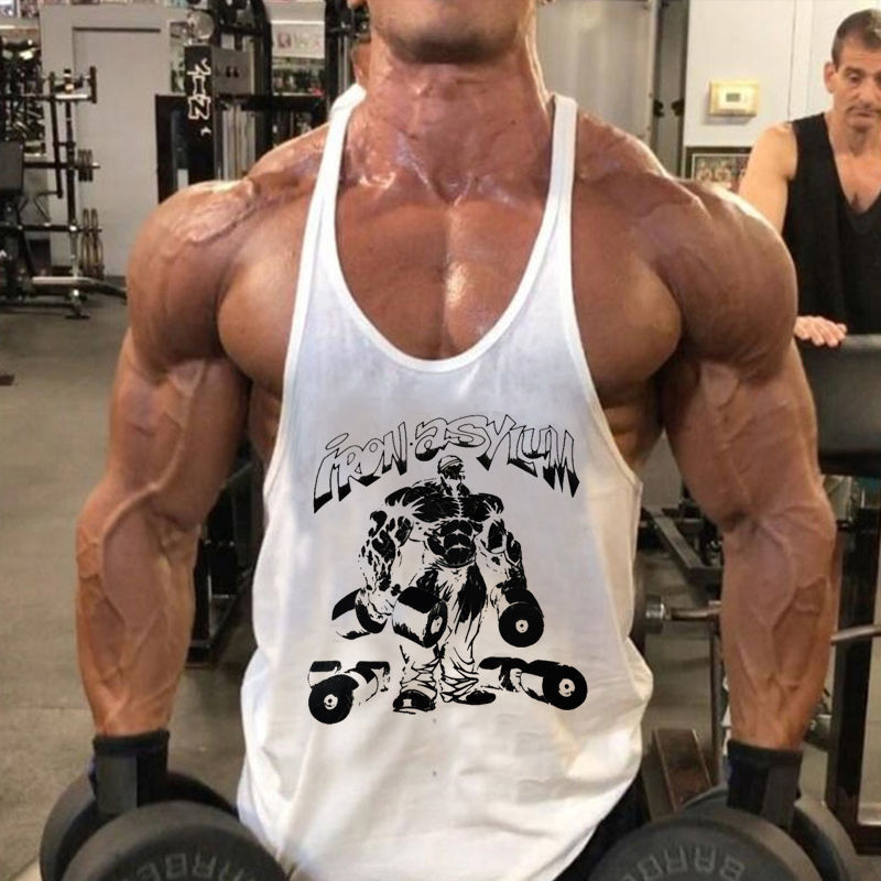 Men's Fitness Vest Loose Sexy Low-Cut Vest Men's Spaghetti Strap Bodybuilding Sweat Vest Exposed Chest Muscle Sports Vest Men's Fitness Vest Loose Sexy Low-Cut Vest Men's Spaghetti Strap Bodybuilding Sweat Vest Exposed Chest Muscle Sports Vest