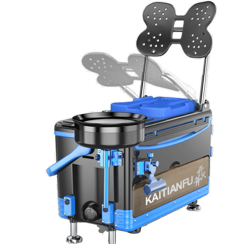 Caja de pesca multifuncional, caja de pesca gruesa de cuatro patas, caja de pesca elevadora, caja de pesca, equipo de pesca, fábrica de productos comerciales