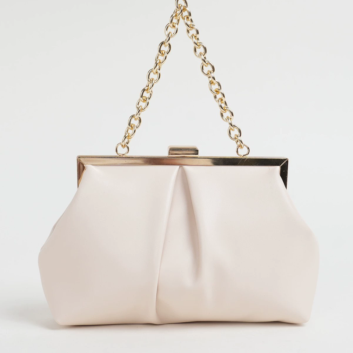Handheld purse, chain, food bag