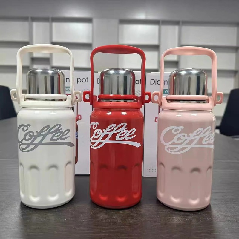 新型304ステンレス鋼製ウォーターカップ、大容量保温カップ、男女学生向け、屋外用ポータブルスポーツウォーターカップ、バウンス機能付き|undefined