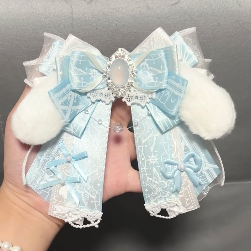 Original Backpack Pendant Support Bow Ribbon Brooch Pin DIY Material Bag Lolita Pain Bag Decoration