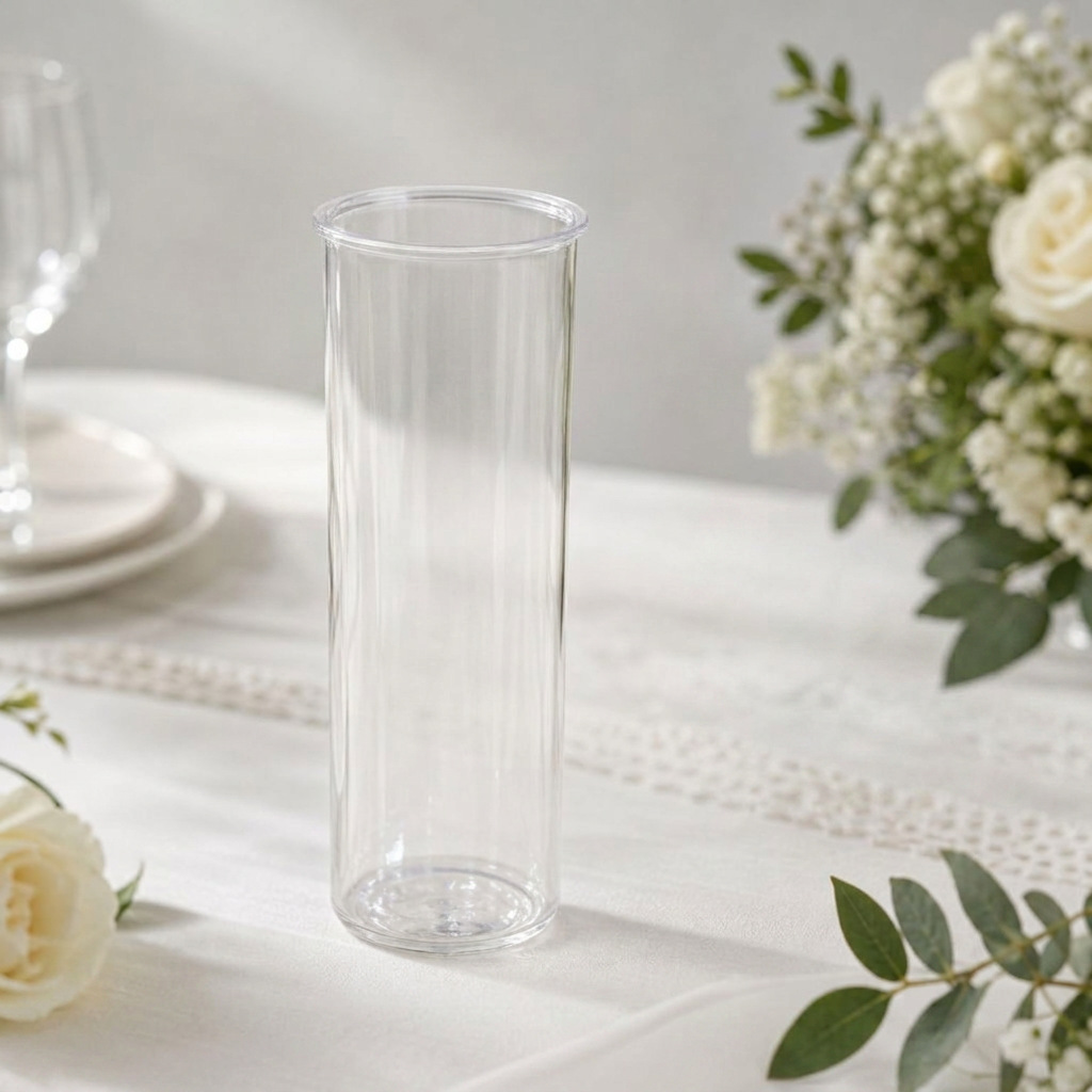 Transparent vase / 5.4*5.2*17.8cm