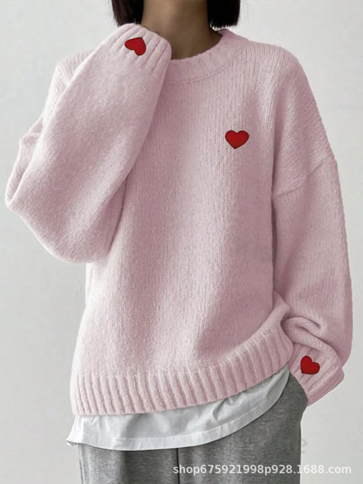 Royal Blue Pullover Knitted Sweater