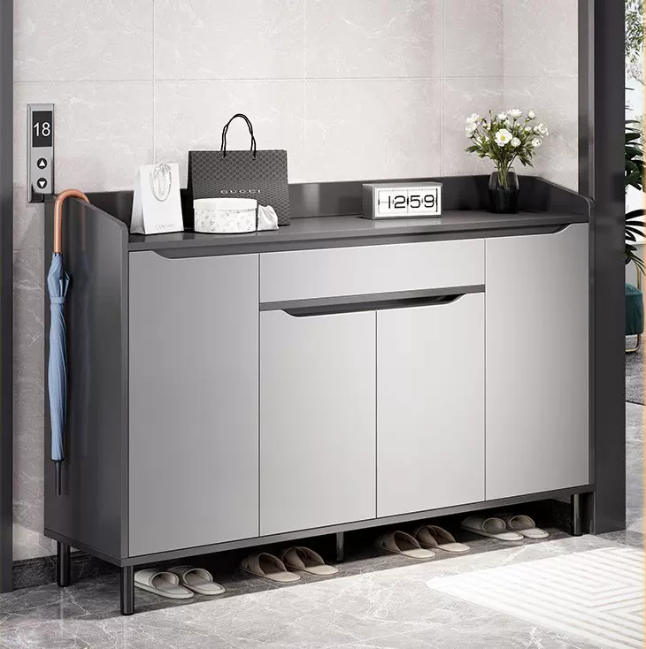 鞋柜家用门口楼道走廊新款2025爆款大容量入户玄关储物柜实木鞋架