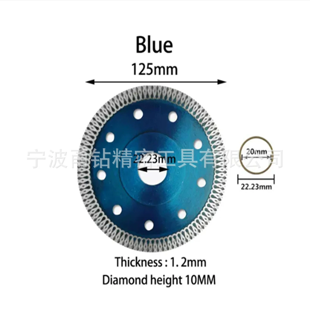 Diamond saw blade ceramic tile ceramic granite marble corner grinder cutting blade 105 115 125mm