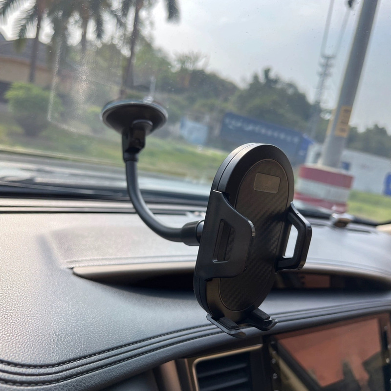 車載携帯電話ホルダーロングロッドホース吸盤伸縮自動ロック自動車用品吹き出し口携帯電話ホルダー|undefined