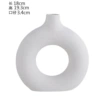 Circle vase frosted off-white-medium size