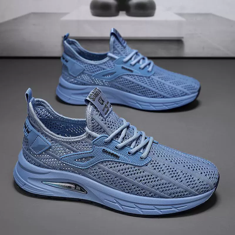 Мужская обувь Летняя дышащая сетчатая полая сетчатая обувь мягкая подошва повседневная обувь кондиционер бег нескользящая сетка спортивная обувь