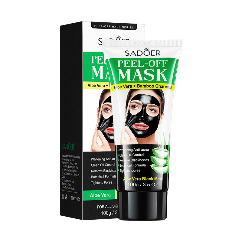 Vollständiges Englisch SADOER Aloe Vera Reinigungs- und Aufhellungs-Peel-Off-Maske zur Entfernung von Mitessern_voghion.com