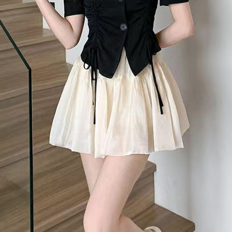 Apricot single piece skirt