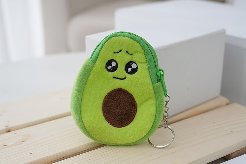 Women's Fruit Plush Zipper Kids Wallets display picture 8