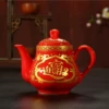 Red (black) tea, teapot